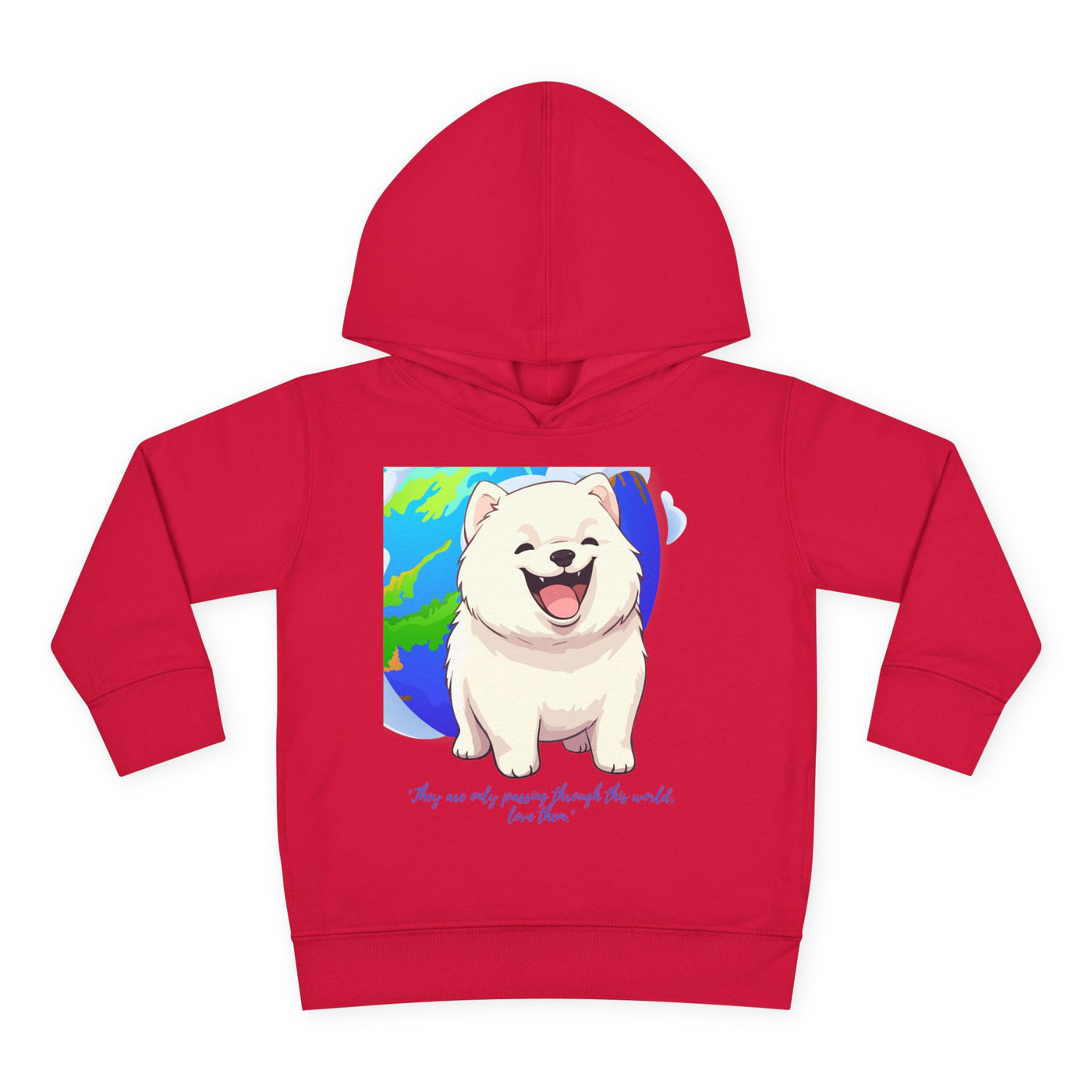 Toddler Pullover Fleece Hoodie - Love for Dogs Sticker Lover Gift