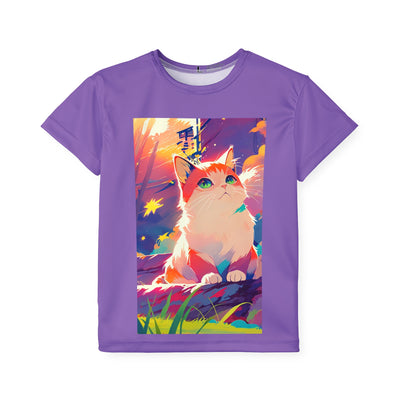 T9 "Mystical Calico Cat Tee – Harmony Woven in Every Thread" Aurakidz