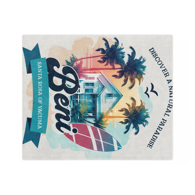 Velveteen Microfiber Blanket paradise