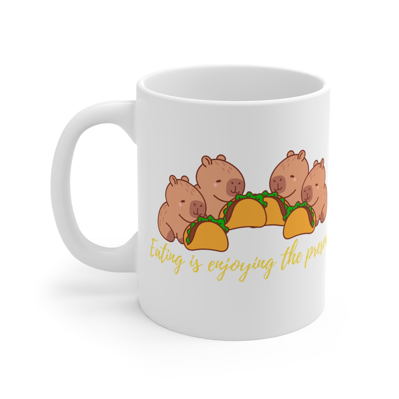 capibara -  eating is enjoying the present